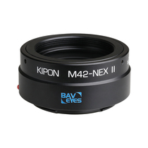 KIPON M42 screw lens connected to Sony E-mouth micro single camera M42-NEX 0 7X defocal brightening adapter ring