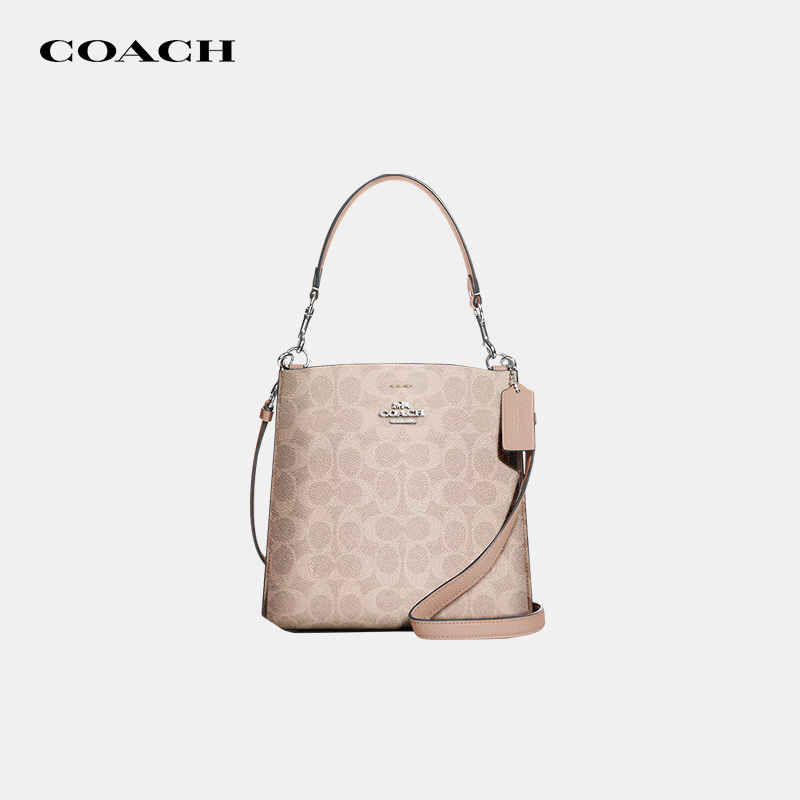 [Authenticity Guaranteed] Coach/Coach Women's Mollie Bucket Bag Large Capacity Handheld Shoulder Crossbody Bag