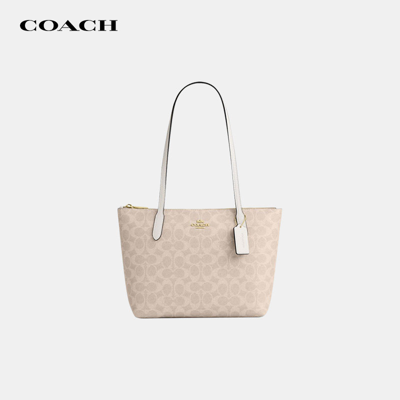 Подарок на День святого Валентина-новая сумка-тоут COACH/COACH ZipCity33, вместительная переносная женская сумка на одно плечо