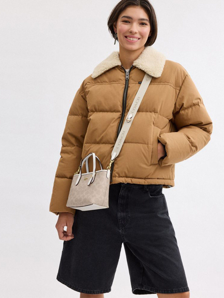 [in Stock in China] Coach/Coach Mini City Tote Bag, Shoulder Bag, Crossbody Bag, Handbag for Women, Gift for Girlfriend