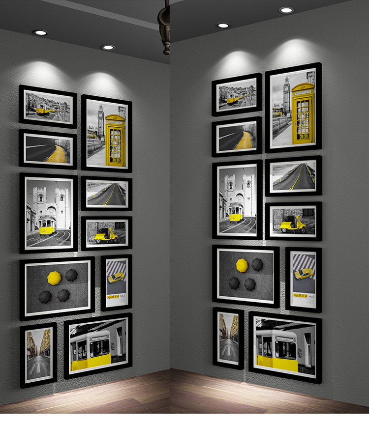 Фоторамка, современная и минималистичная настенная фотография из натурального дерева 