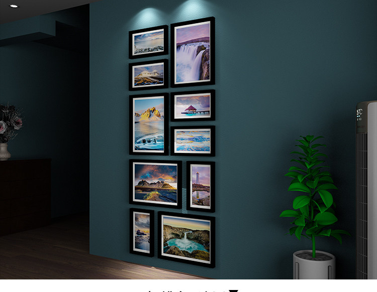 Фоторамка, современная и минималистичная настенная фотография из натурального дерева 