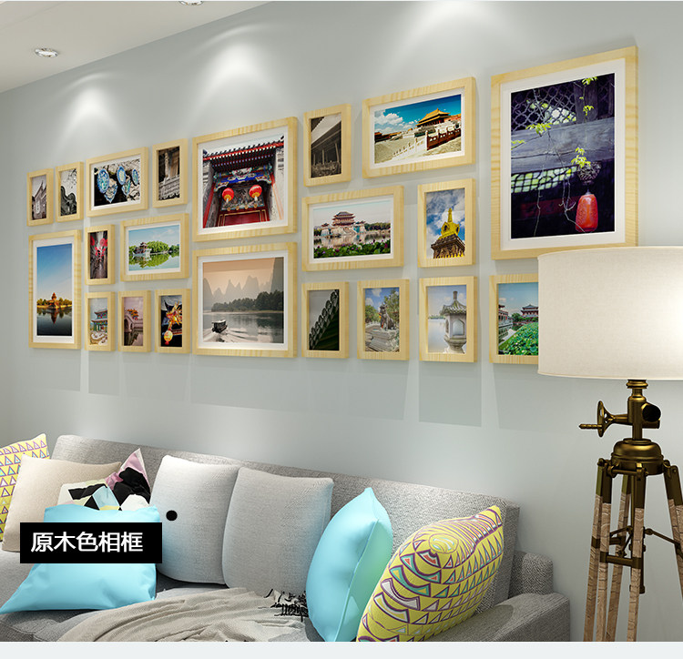 Нордический негабаритный фото стена клип декоративный подвеска гостиная никаких следов гвоздь фоторамка творческий стена стена сочетание фото стена 