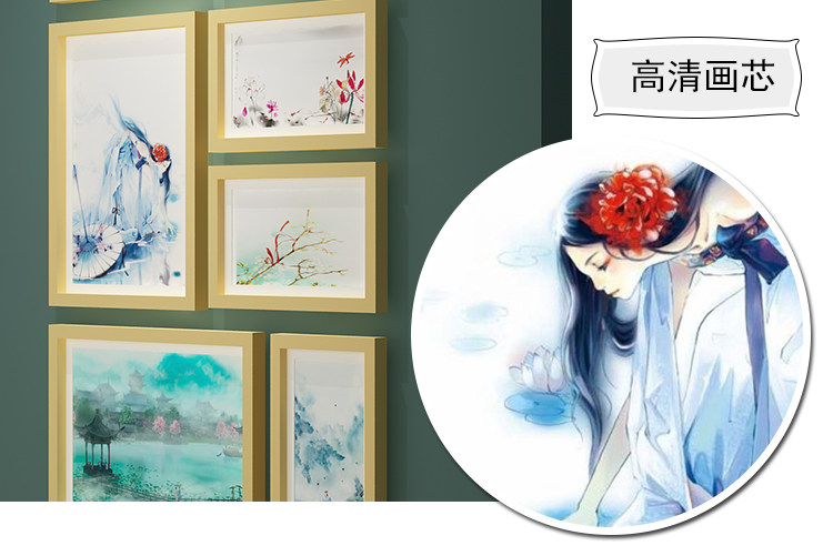 Фоторамка, современная и минималистичная настенная фотография из натурального дерева 