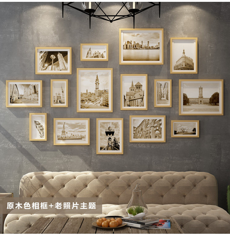 Импорт дерево простой континентальный фото стена творческий случайный фото стена гостиная магазин фото стена 