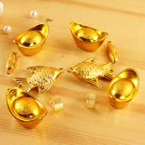 Wedding dowry supplies Gold Thimble top finger ring goldfish goldpeanuts Dalian forklift roof roof beam Forestry