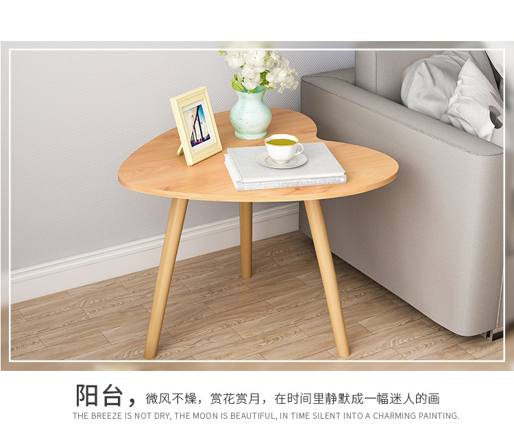 Phòng khách side corner sofa bàn cà phê đơn giản hiện đại bàn tròn tam giác bảng ngắn lắp ráp đơn giản một số loại bàn trà giá rẻ