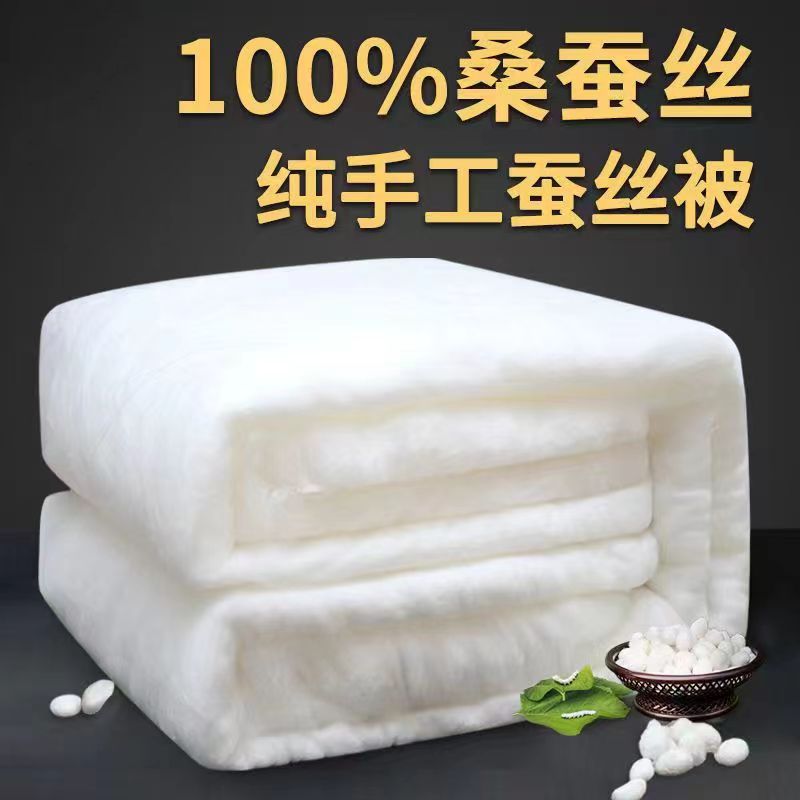 Tongxiang pure handmade silk quilt 100% mulberry silk air-conditioning quilt thickened spring and autumn quilt winter quilt mother quilt core single double