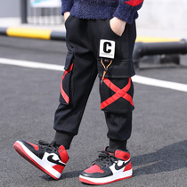 Boy pants 2022 new spring autumn season workwear pants children casual pants CUHK childrens baby gush sports children clothing