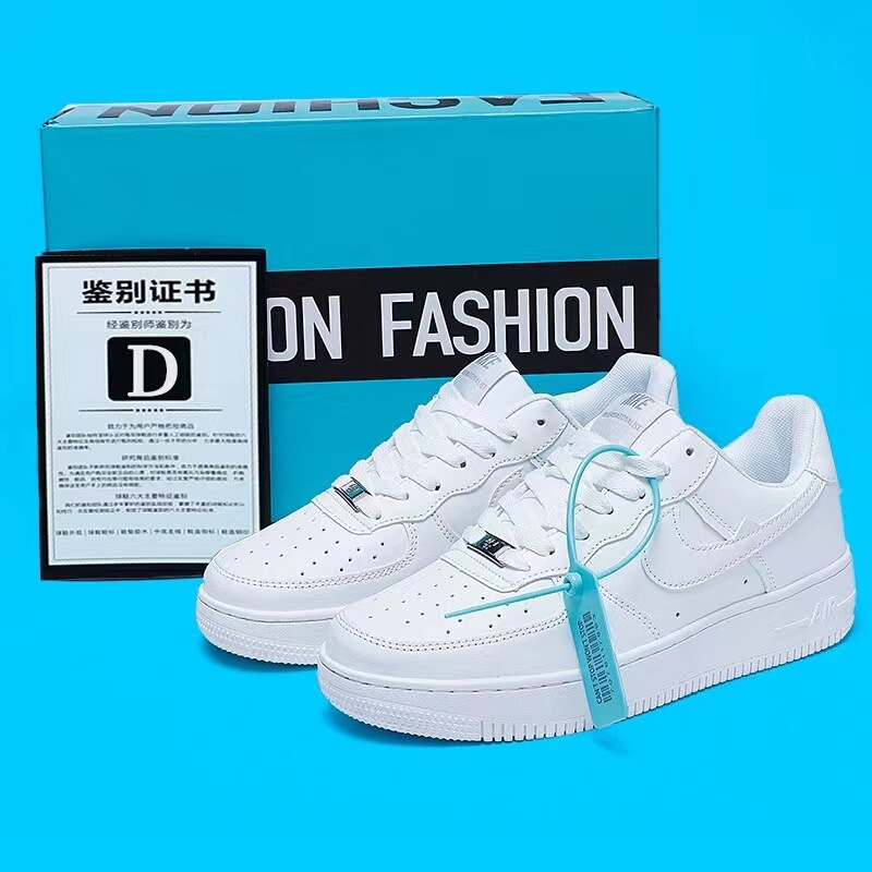 Women's White Sneakers, Men's Non-Slip Pure White Putian Height-Increasing Couple's Sports Casual Versatile Thick-Soled Shoes for Students