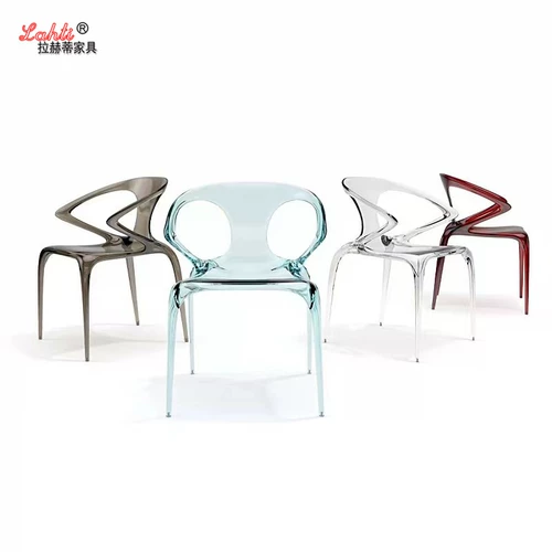 Итальянский инопланетный прозрачный смола эпоксидный хрустальный стул комнаты обеденный стул Рокбург Маленький Красная книга Акриловое кресло