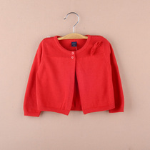 2021 New hollow shawl big girl knitwear sweater short Baby Children air conditioning cardigan coat