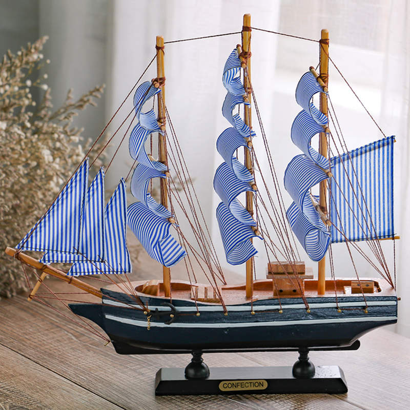 Home Creative Craft Decorations Sailboat Decorations Gifts TV Wine cabinets Bedroom Living room Smooth sailing Knickknacks