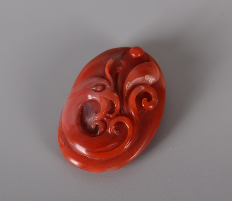 DIY аксессуары （一物一图）手工雕制原矿南红凤凰吊坠 项链挂坠 手串配饰