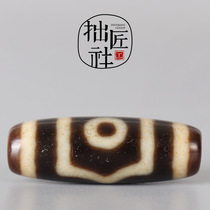 Tibetan three-eyed dzi beads god of wealth dzi beads necklace pendant diy rosary beads bracelet with bead accessories