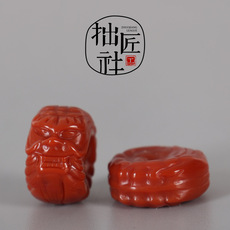 DIY аксессуары 手工雕制南红龙扣 文玩卡环配饰配件 diy多宝手串手链隔珠配珠 967045154