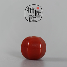 DIY аксессуары 精工瓦西玉化南红灯笼珠 唐八棱珠 diy佛珠念珠多宝手串文玩配珠