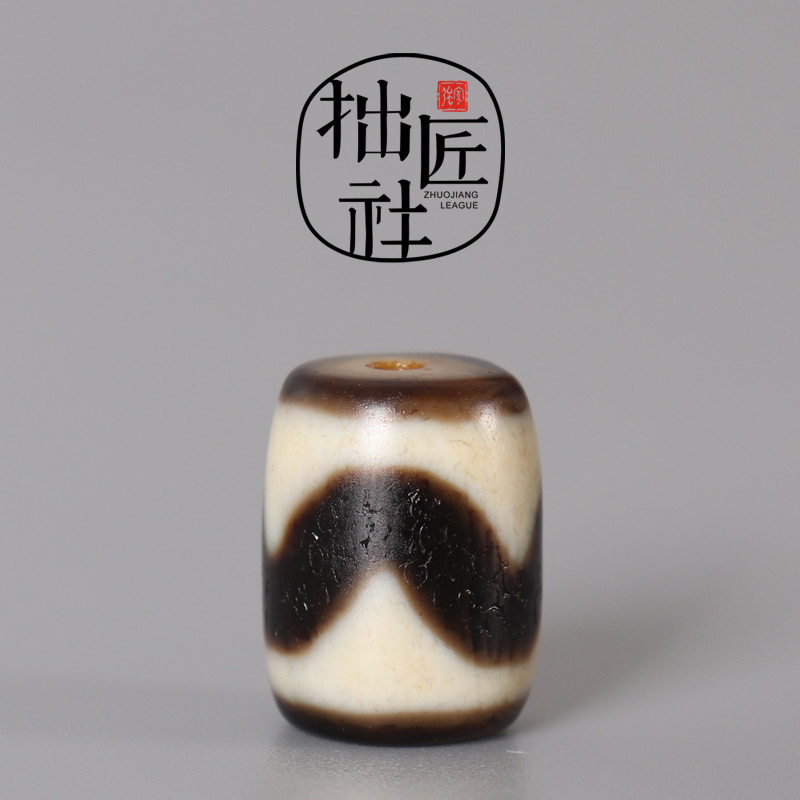 【 幻の天珠 ／ 一柱のみ 】上肯社製 西蔵老礦手工秘蔵藏伝虎牙天珠 幻の天珠 ／ 一柱のみ 】上肯社製 西蔵老礦手工秘蔵