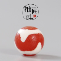 Tibetan Tiger Tooth Dzi Beads Tibetan Dzi Beads Small Round Beads Accessories DIY Bracelet Necklace Pendant Separate Beads and Beads