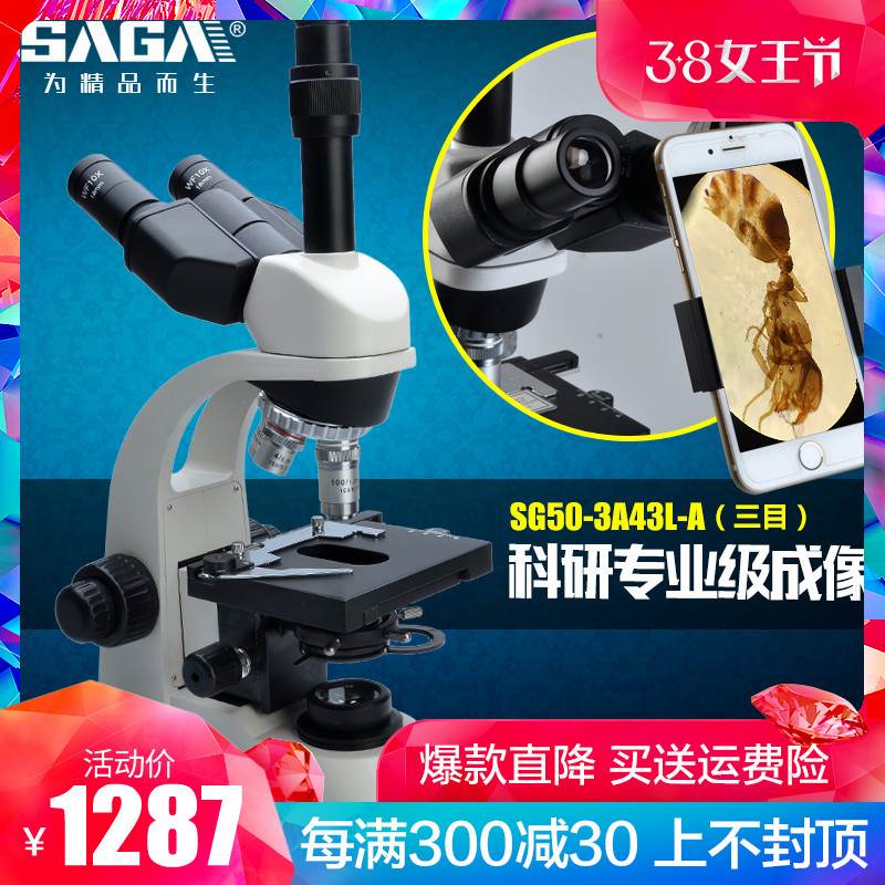 SAGA Trimmogram Optics Professional Bioscopy Student HD HD HD HD Cell Blood Detector