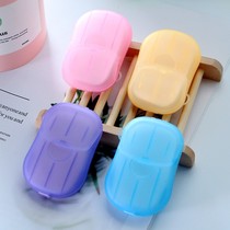 100 pieces of travel portable disposable soap tablets children hand washing soap Paper travel portable soap Paper