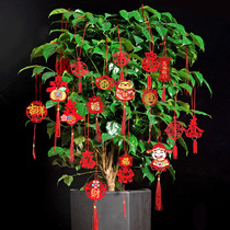 Spring Festival New Year decoration decoration supplies Housewarming New home into the house Bonsai pendant New Year Small lantern pendant
