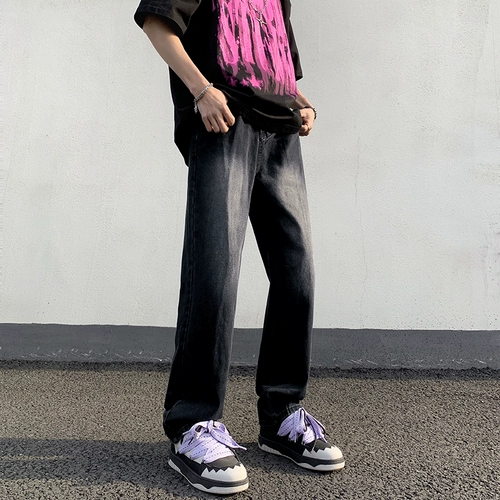 Прямые свободные джинсы, штаны для отдыха, в американском стиле, свободный крой