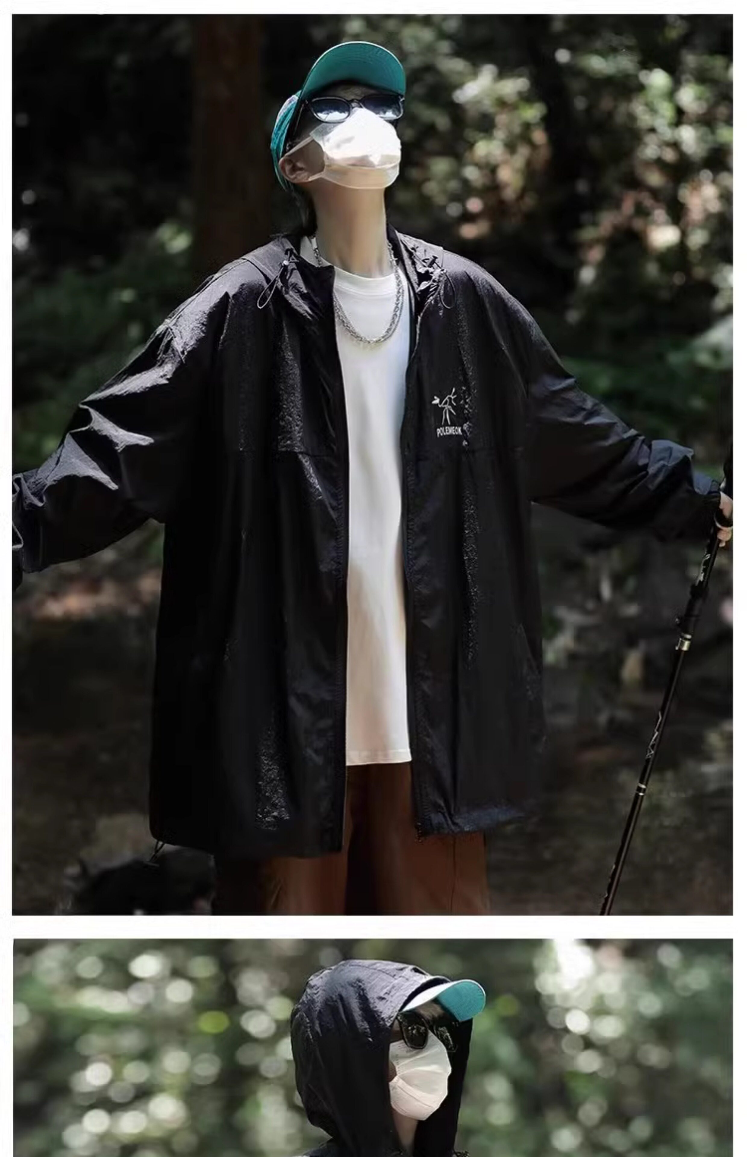 Шелковая летняя легкая и тонкая дышащая одежда для защиты от солнца, дорожная куртка, оверсайз 无品牌/无注册商标 