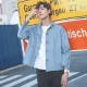 Áo khoác mùa thu nam áo khoác denim có mũ trùm đầu xu hướng Hàn Quốc hip hop sinh viên cổng gió bf phong cách Harajuku đẹp trai áo khoác mùa đông