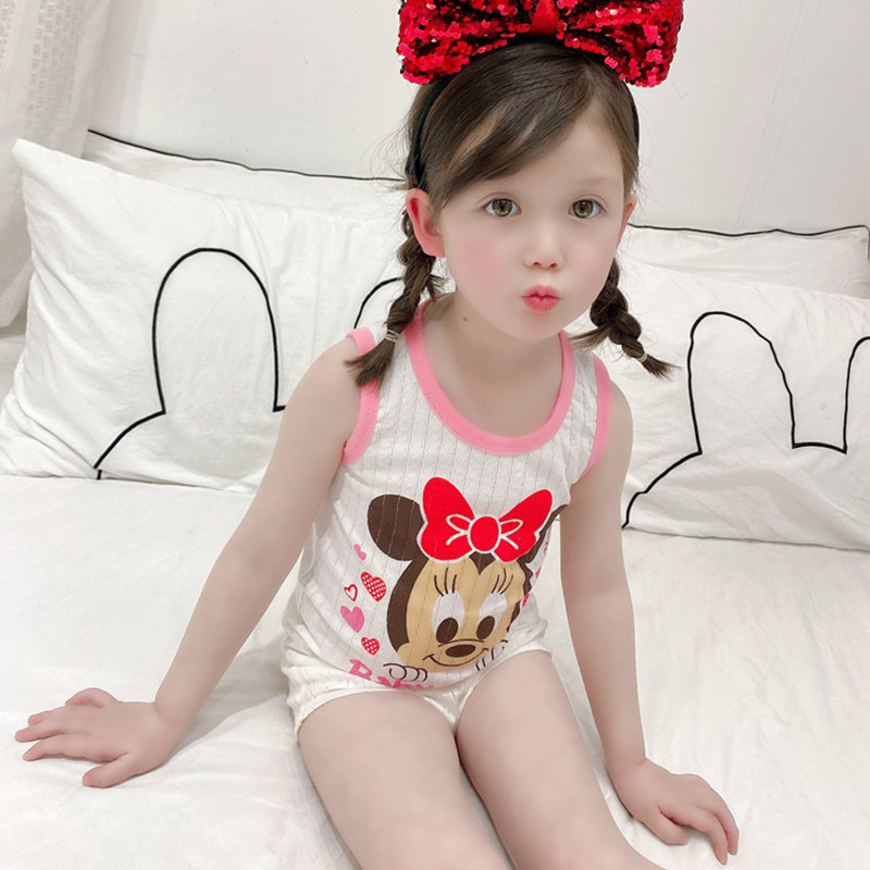Children's vest Boy vest Summer girls thin baby suit Children cotton newborn summer baby sling