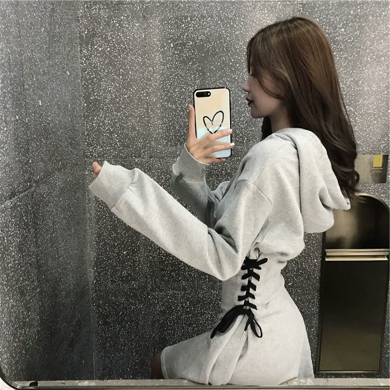 Mùa xuân ánh sáng phong cách trưởng thành nhỏ nhắn của phụ nữ váy xs eo ngắn, mỏng và cao tính khí lạnh trưởng thành váy dài tay phụ nữ - váy đầm