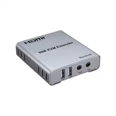 HDMI network route extender KVM network transceiver with audio and video amplifier USB keyboard transmitter 60 meters