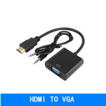 HDMI to vga cable adapter with audio cable Tmall magic box HD line HDMI to vga video converter