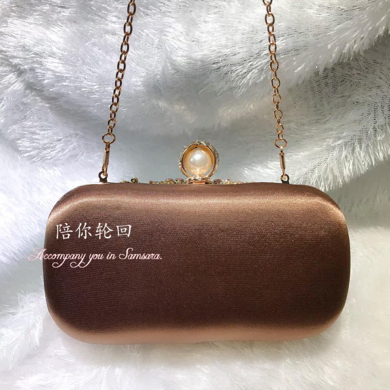 Клатч 名媛珠绣晚宴包重手工钉珠手拿包镶钻宴会女包仿古旗袍新娘礼服包 OTHER