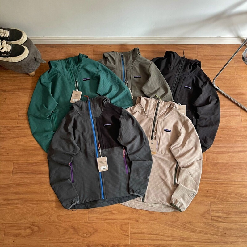 26 Winter Mountains m's R1 Techface Hoody Outdoor Casual Softshell Hooded Zipper Jacket