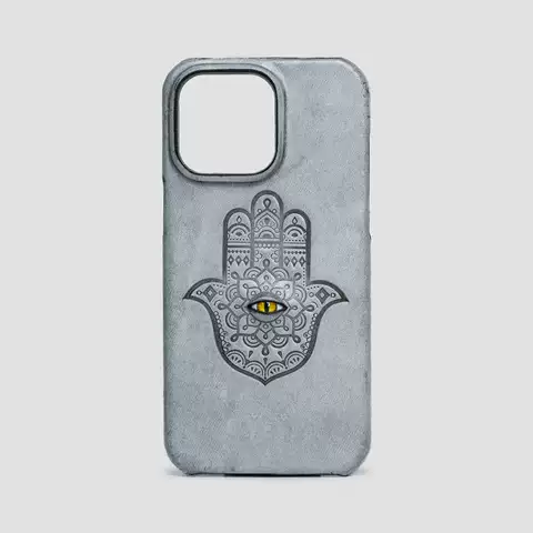 The Hamsa Protection And Unity Phone Cases Covers Unique Cool Genuine Leather Retro Vintage Plus/Pro/Max – iPhone 16, iPhone 15, iPhone 14, iPhone 13, iPhone 12