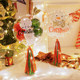Christmas decorations balloon table floating column scene layout ornaments shopping mall shop school kindergarten holiday decoration