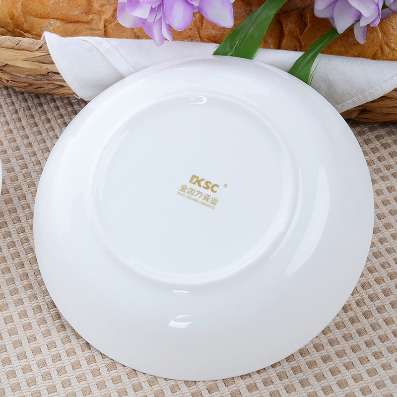 Family FanPan home plate 7.5 inch ceramic dish cartoon circle dish Fried FanPan cold dishes