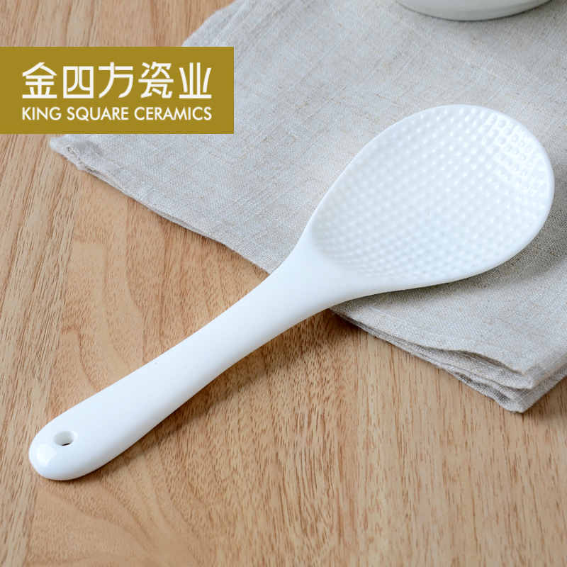 Ipads China dinner spade suit creative kitchen utensils round head ceramic spoons household shengfan suit spade shovel holder frame