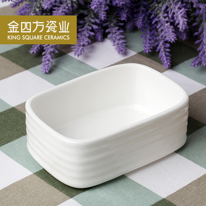 Gold square pure white ipads China fashion flavor dish yuan pro ject - Korean Japanese dish dish to eat dish of sauce vinegar dish plate