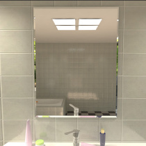 Mirror bathroom wall mount washbasin washbasin wall mount wall mount hole-free toilet mirror mount