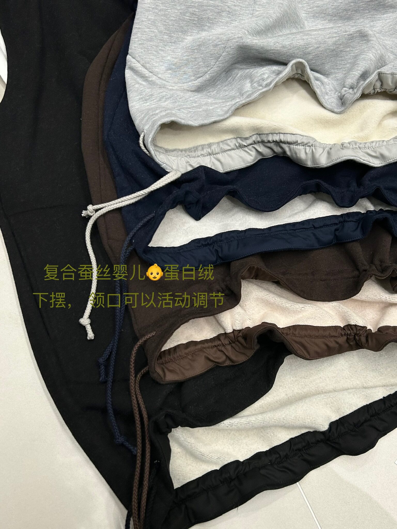 Sleeveless Fleece Vest with Velvet Hem & Drawstring - Taobao product photo 6