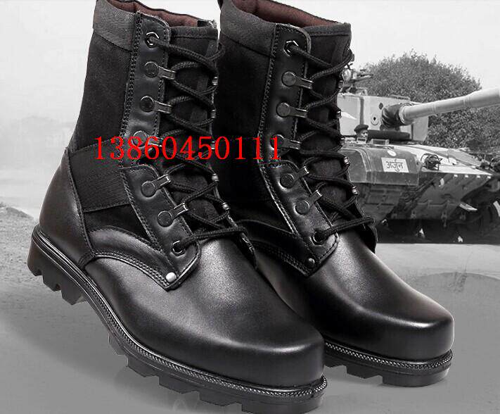 Boots militaires en cuir - choc - Ref 1399859 Image 19