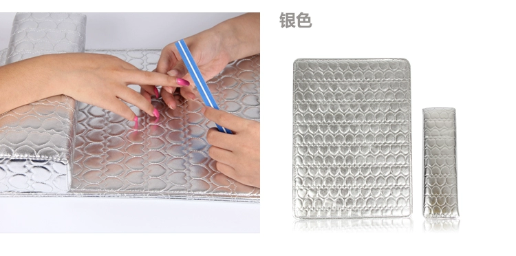 Vận chuyển bộ dụng cụ làm móng tay gối tay đệm sơn móng tay keo để bàn đệm da PU da vuông tay gối đệm - Sơn móng tay / Móng tay và móng chân