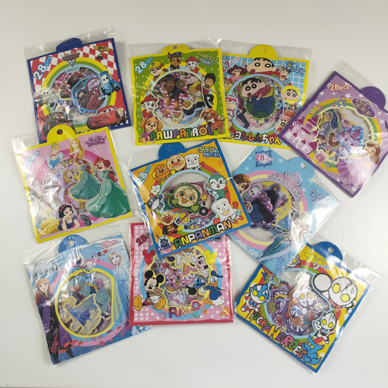 39 ~ Cartoon Bread Superhuman Cartoon Sparkling Pink Sticker Packs Handbill Photo Album with 28 sheets