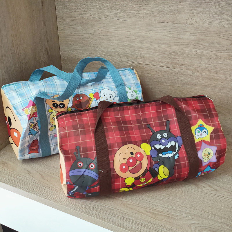 Cartoon Cute Bread Superman Travel Bag Large Capacity Sports Hand Luggage Bag For Travel Light Collection Bag