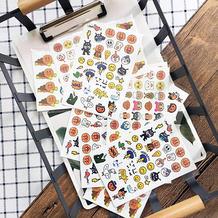 New Bread Big Face Superman Baby Creative Tattoo Sticker Waterproof Tattoo Sticker Paper Puzzle Toy