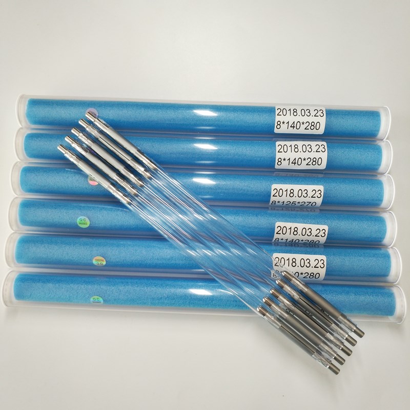 8*140*280 long life pass laser welding machine tube xenon lamp pulse xenon lamp