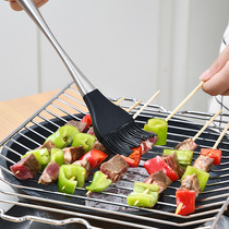 Stainless steel 304 food-grade silicone brush with high temperature resistant oil brushed barbecue brush with no hair kitchen oil brushed baking brush