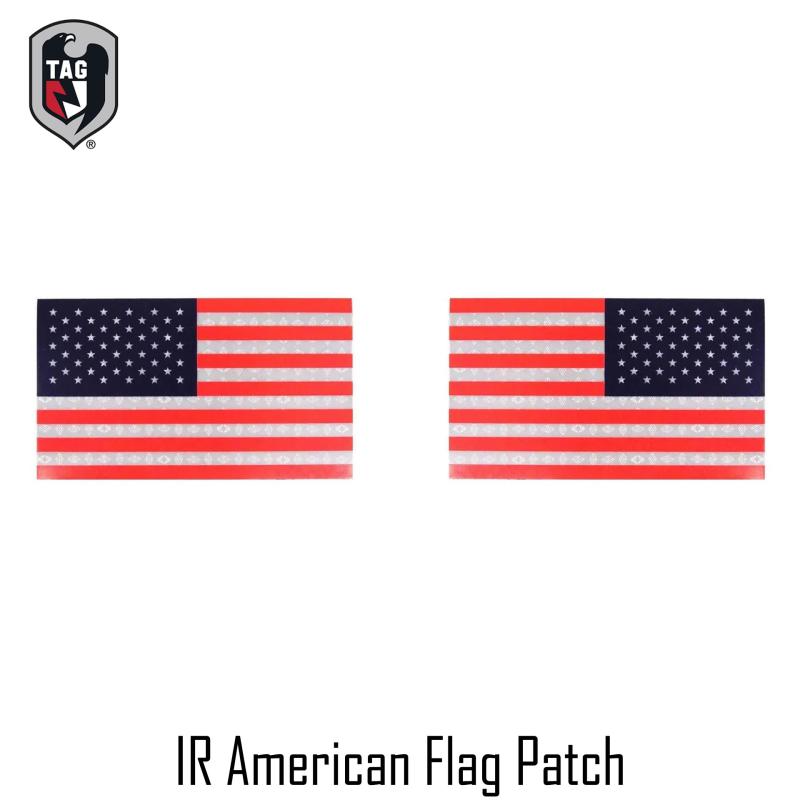 American Tactical Assault Gear TAG IR US Flag Magic sticker